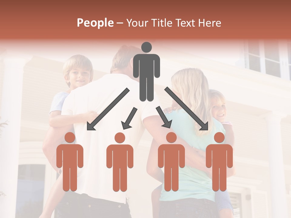 Smiling Happiness Real Estate PowerPoint Template