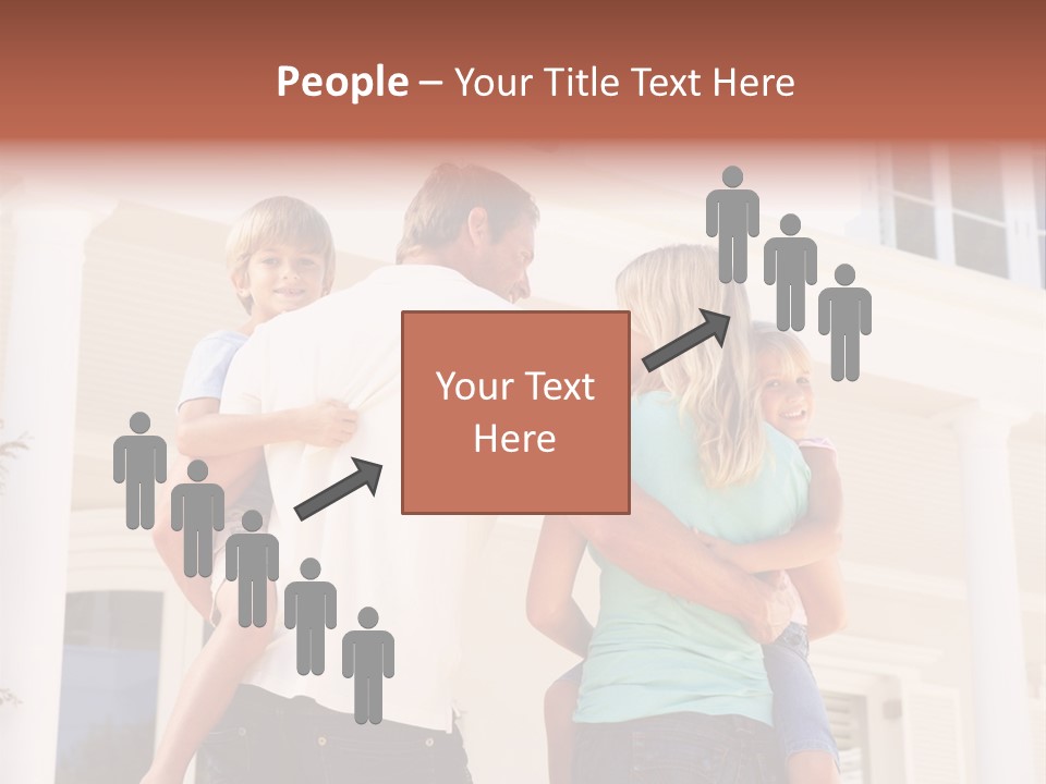 Smiling Happiness Real Estate PowerPoint Template