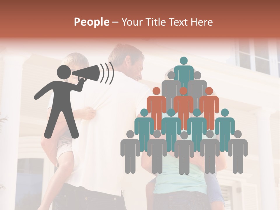 Smiling Happiness Real Estate PowerPoint Template