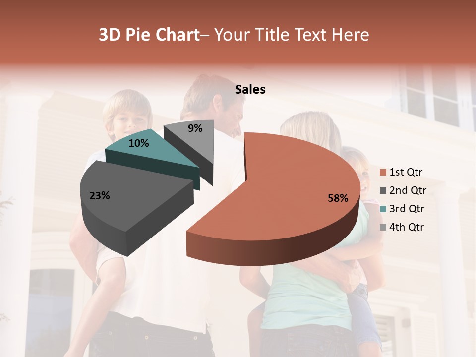 Smiling Happiness Real Estate PowerPoint Template
