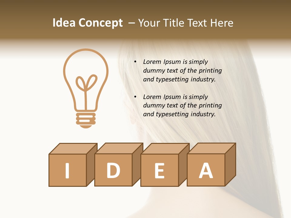 Blowing Color Eye PowerPoint Template