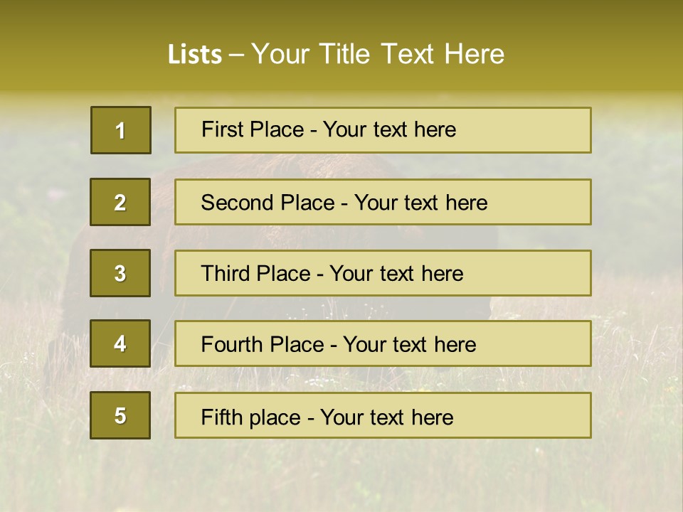 Farm National Western PowerPoint Template