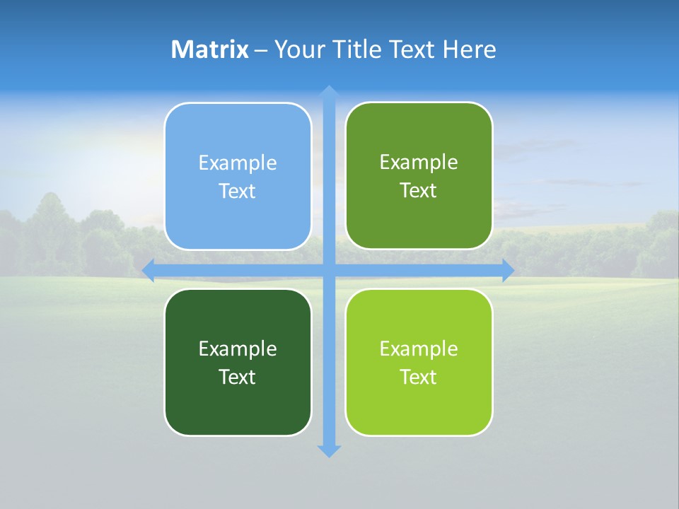 Tree Sceneary Outdoors PowerPoint Template