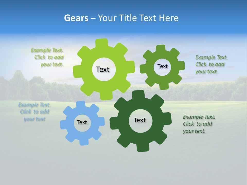 Tree Sceneary Outdoors PowerPoint Template