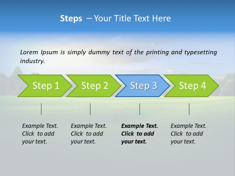 Tree Sceneary Outdoors PowerPoint Template