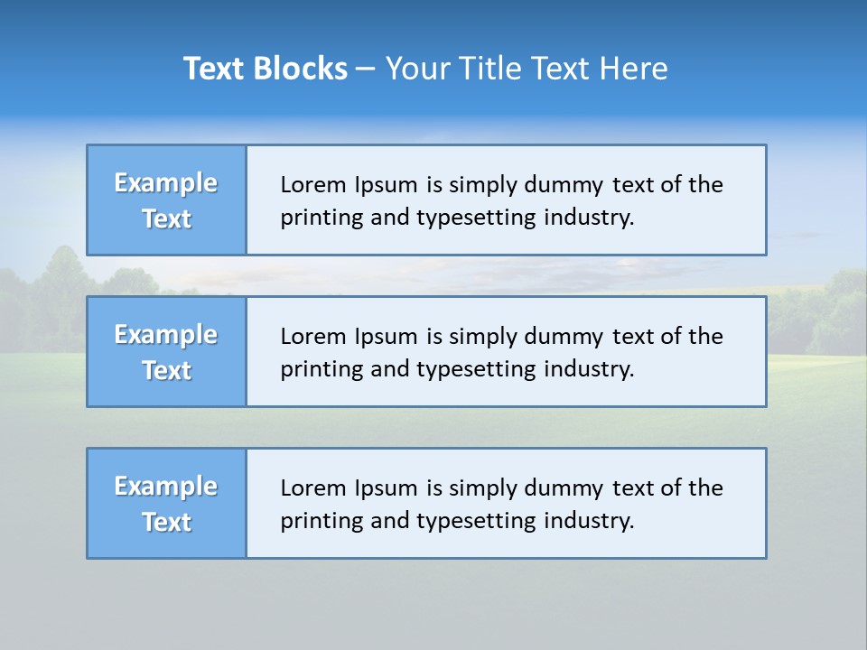 Tree Sceneary Outdoors PowerPoint Template
