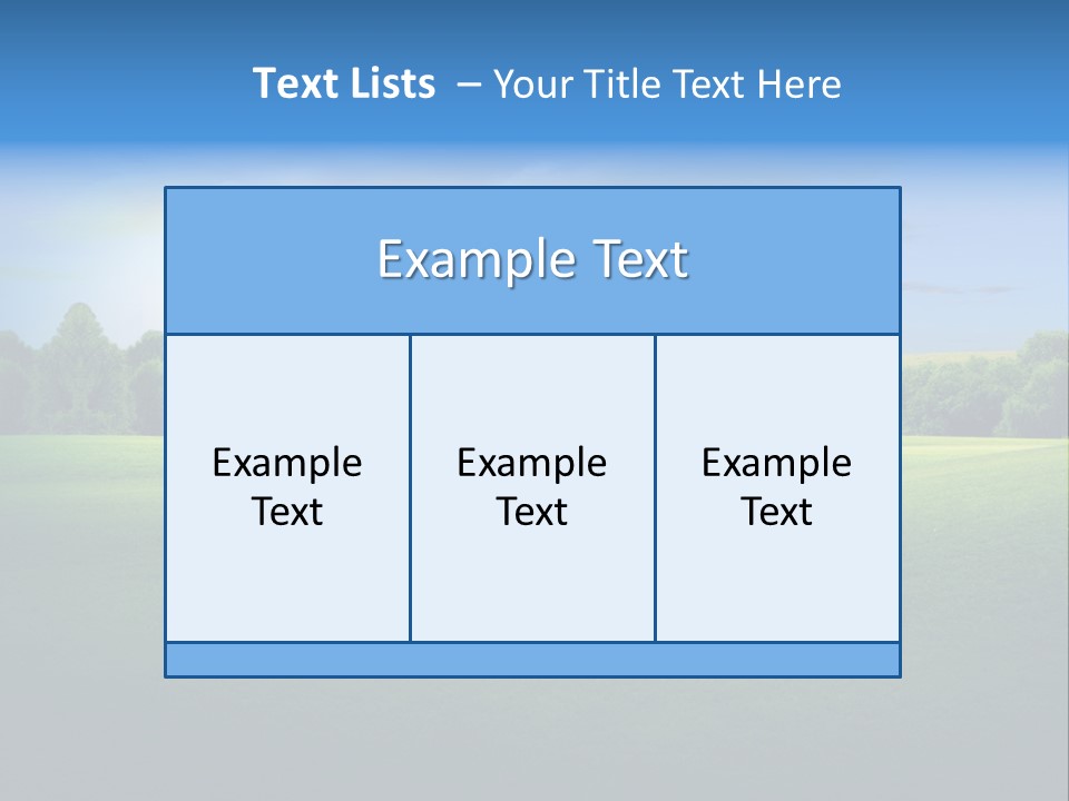 Tree Sceneary Outdoors PowerPoint Template