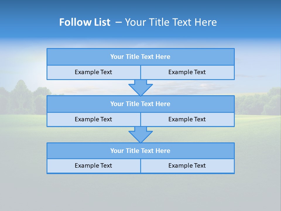 Tree Sceneary Outdoors PowerPoint Template