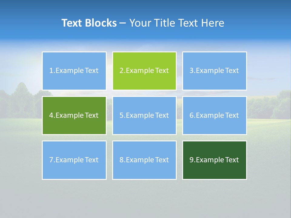 Tree Sceneary Outdoors PowerPoint Template