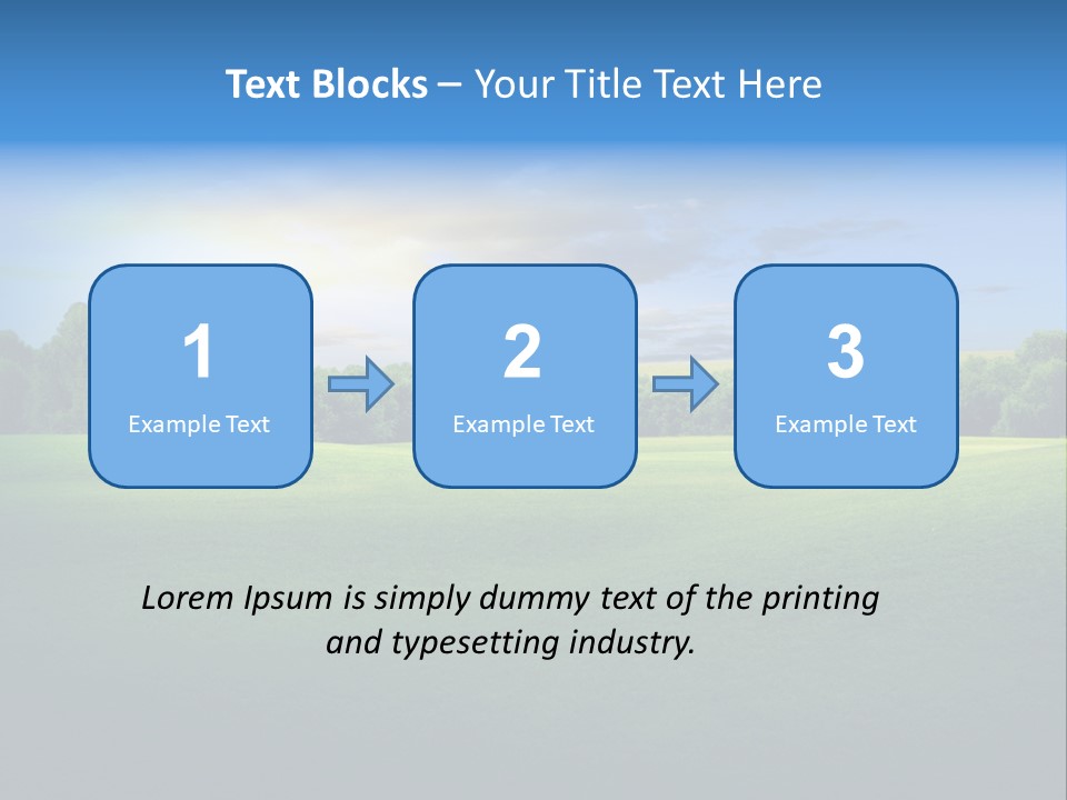 Tree Sceneary Outdoors PowerPoint Template