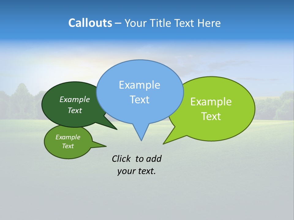 Tree Sceneary Outdoors PowerPoint Template