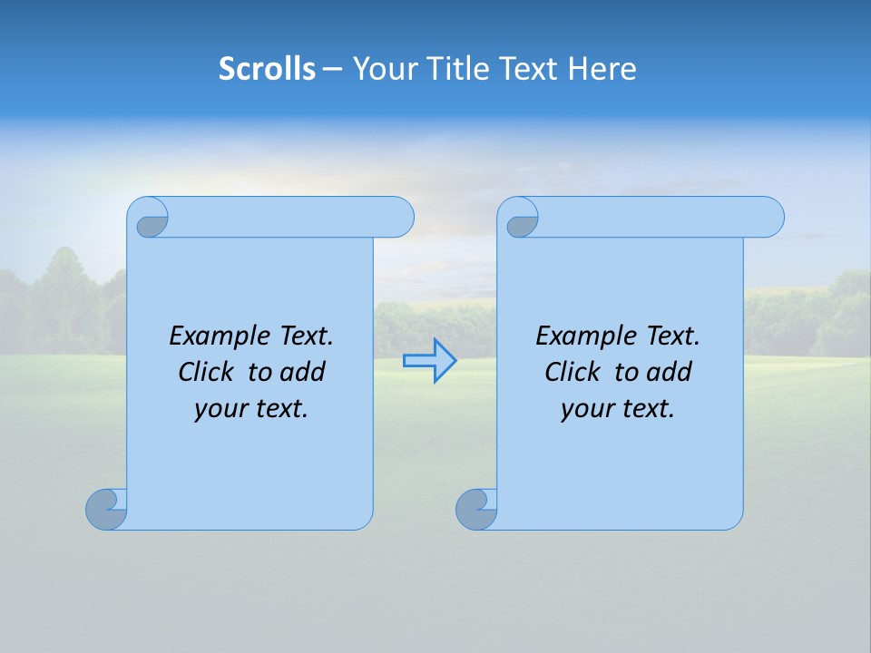 Tree Sceneary Outdoors PowerPoint Template