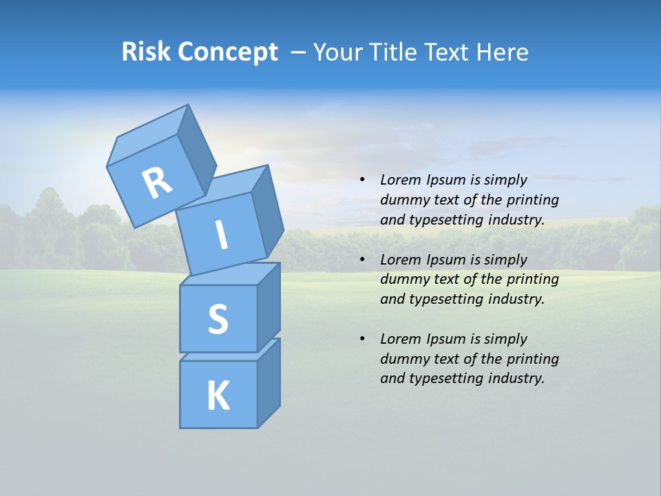 Tree Sceneary Outdoors PowerPoint Template
