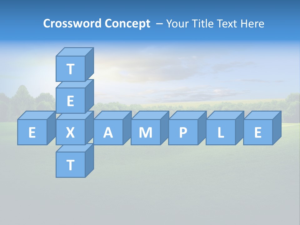 Tree Sceneary Outdoors PowerPoint Template