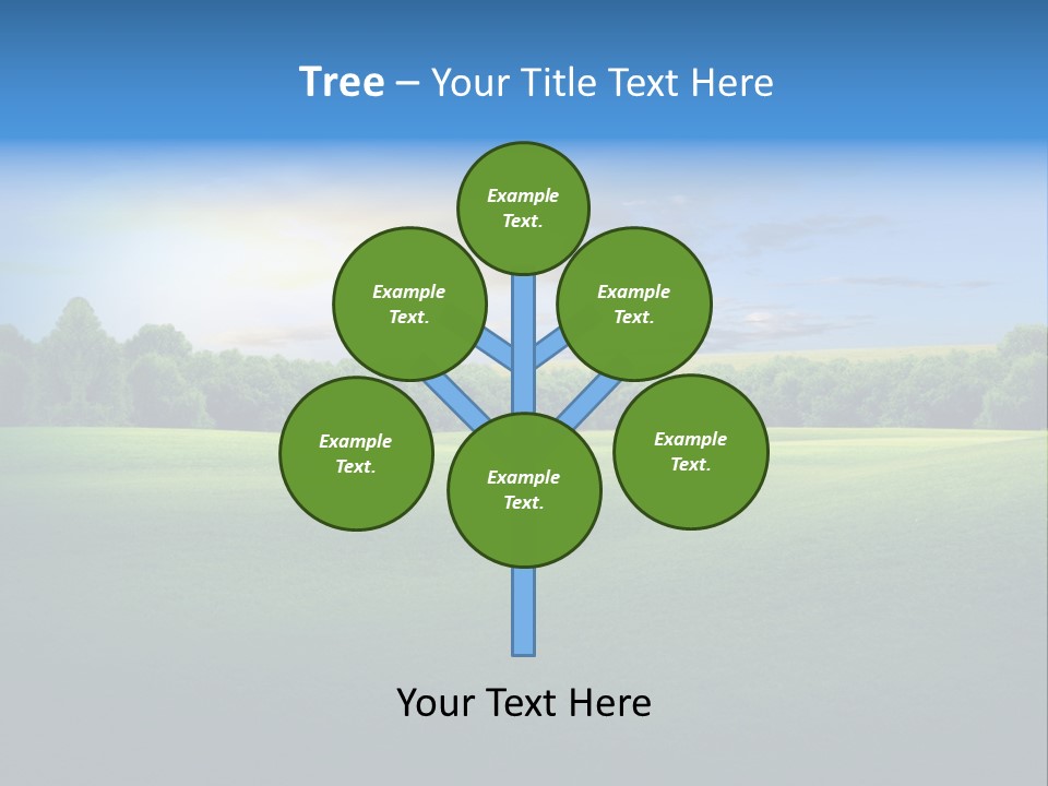 Tree Sceneary Outdoors PowerPoint Template