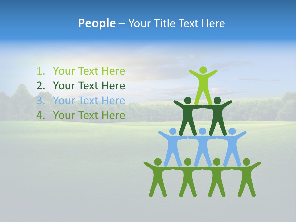 Tree Sceneary Outdoors PowerPoint Template