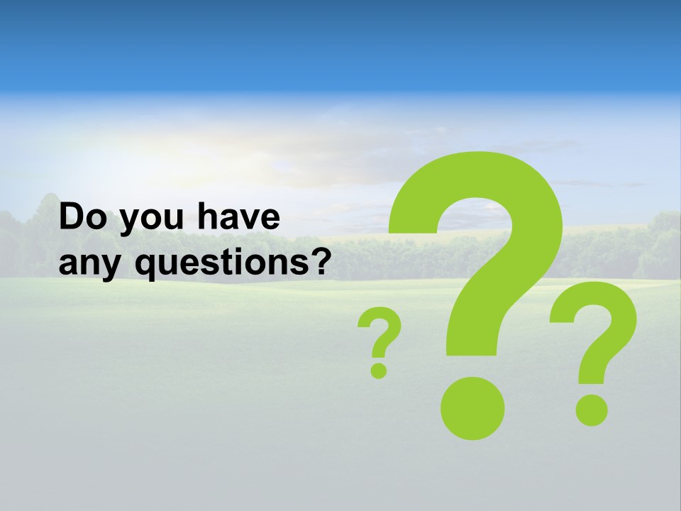 Tree Sceneary Outdoors PowerPoint Template