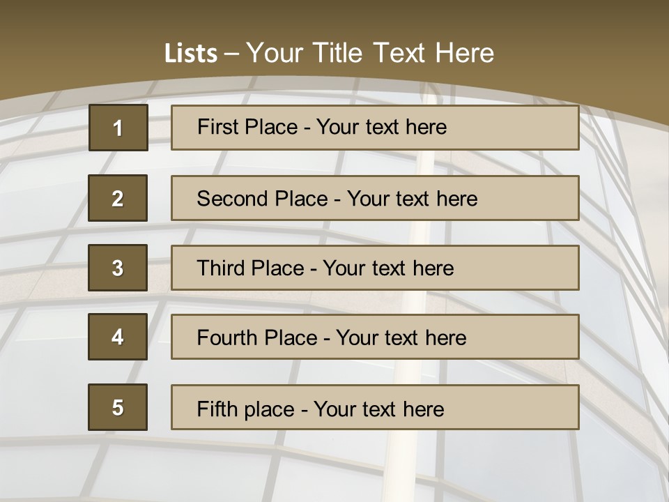 Borders Mast Europe PowerPoint Template