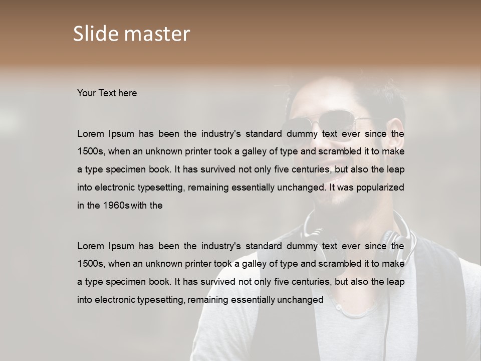 Old Friend Human PowerPoint Template