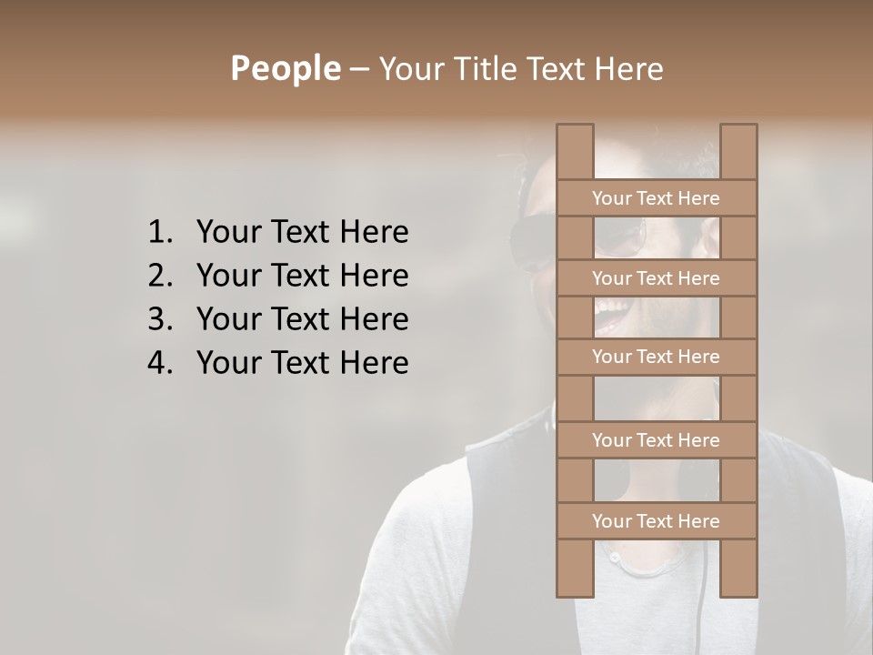 Old Friend Human PowerPoint Template