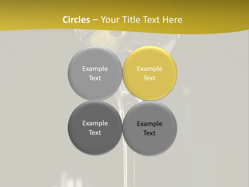 Martini Drop Liquor PowerPoint Template