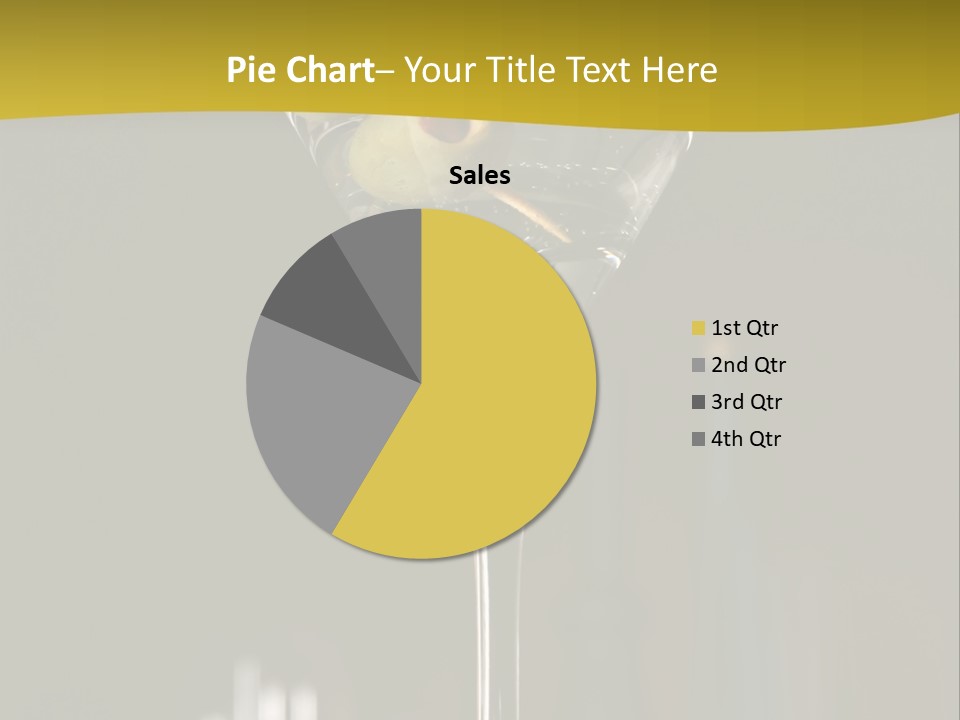 Martini Drop Liquor PowerPoint Template