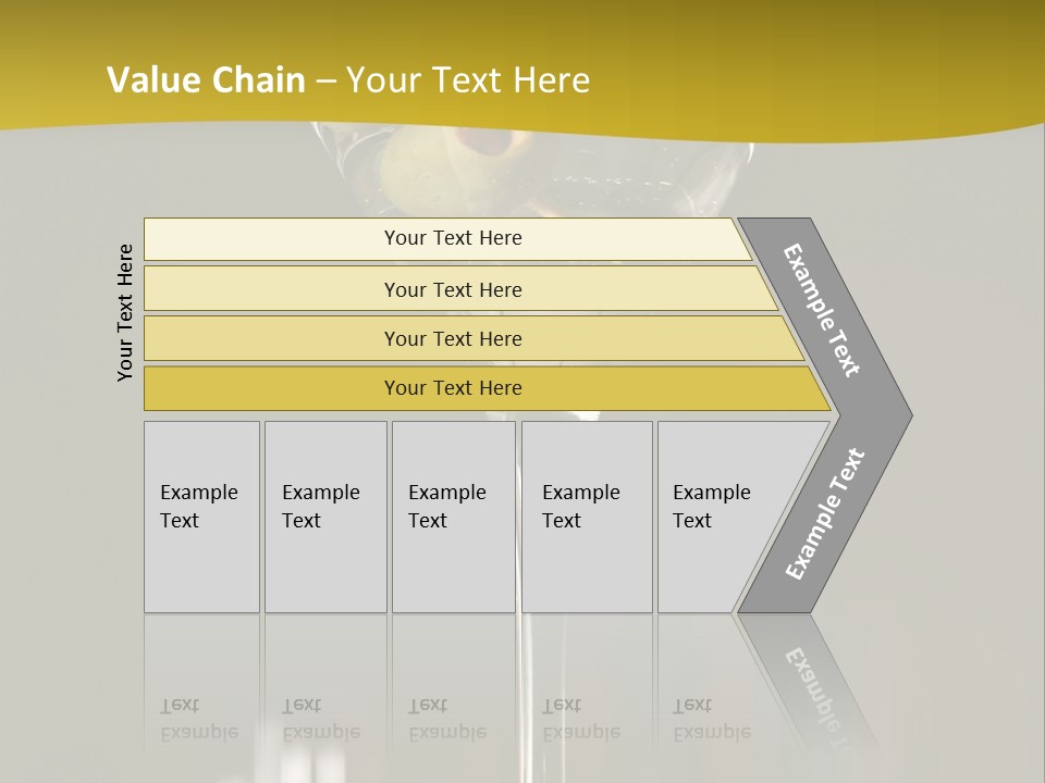 Martini Drop Liquor PowerPoint Template