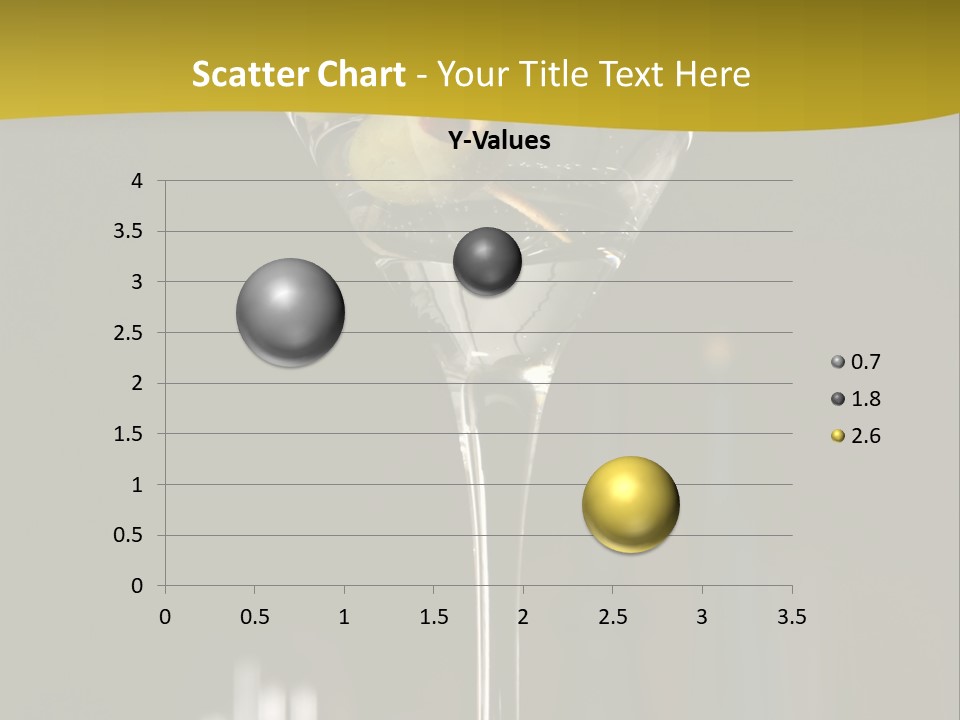 Martini Drop Liquor PowerPoint Template