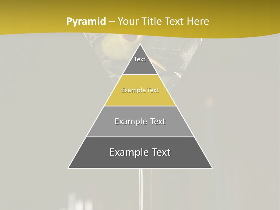 Martini Drop Liquor PowerPoint Template