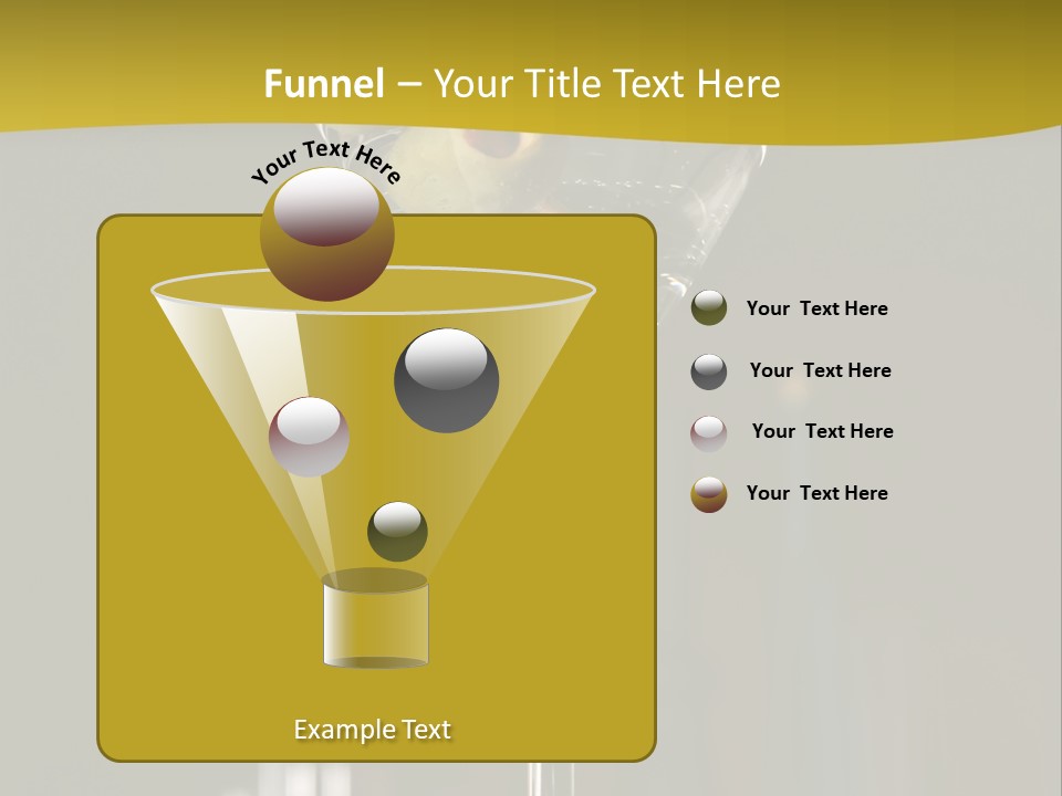 Martini Drop Liquor PowerPoint Template