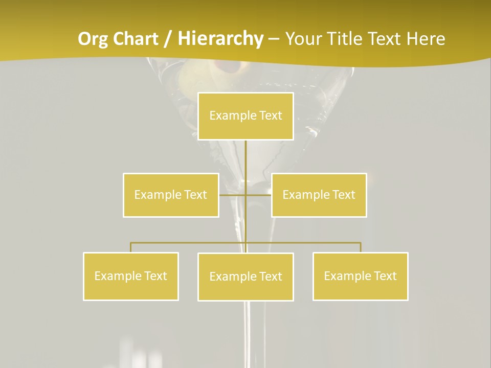 Martini Drop Liquor PowerPoint Template