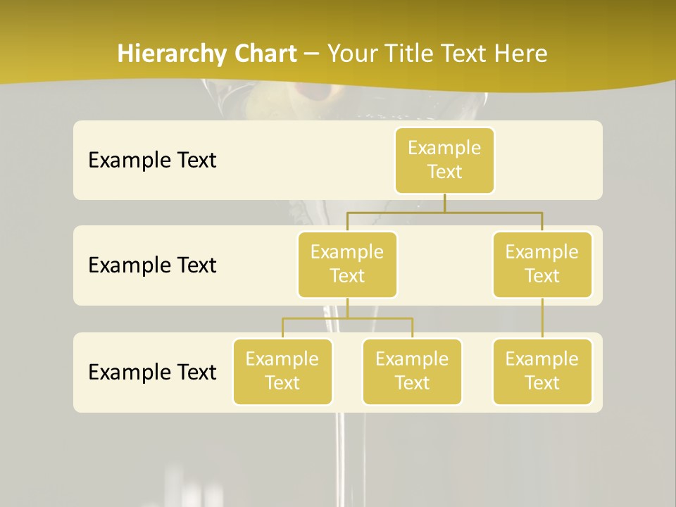Martini Drop Liquor PowerPoint Template