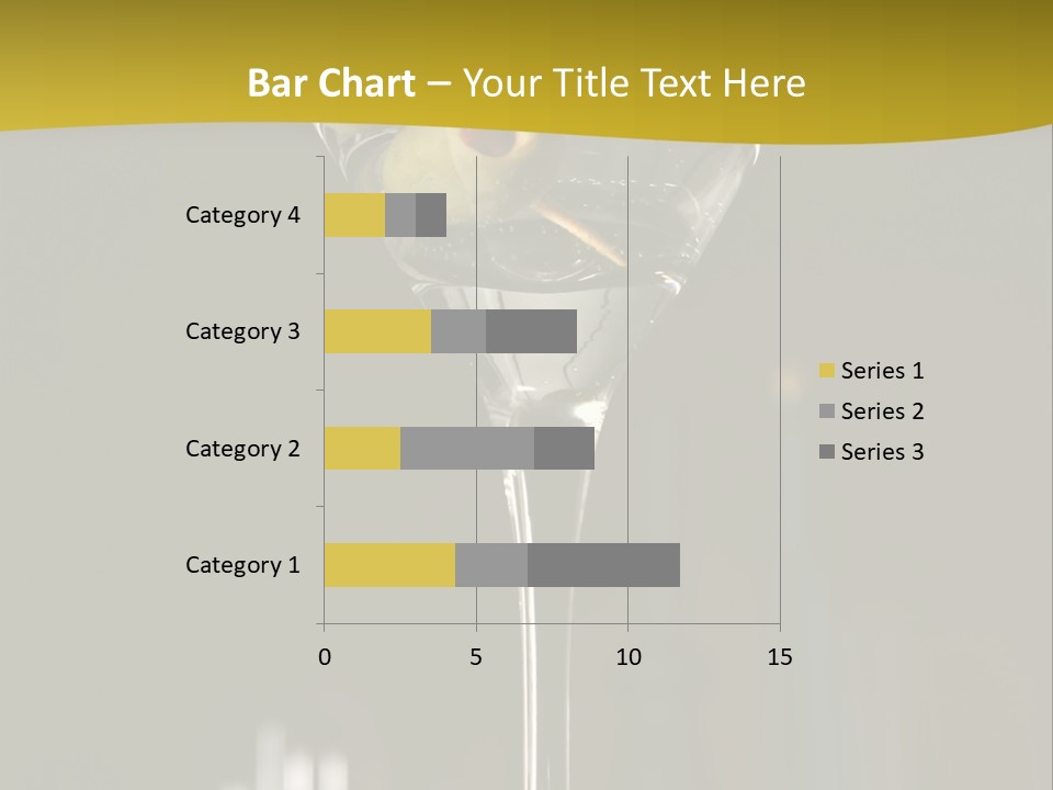 Martini Drop Liquor PowerPoint Template