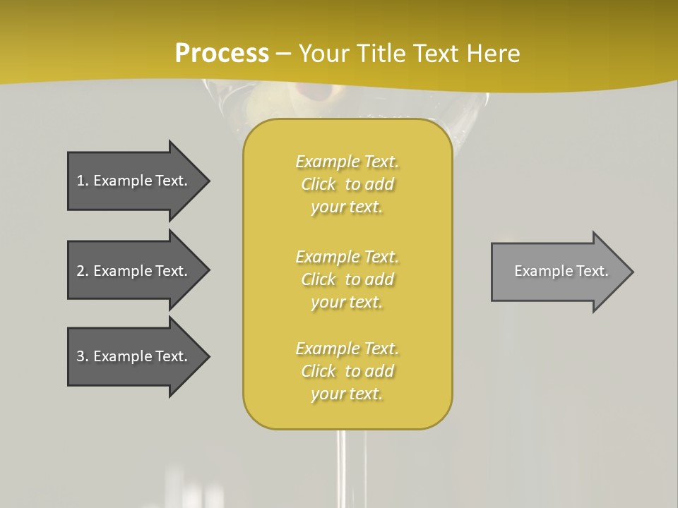 Martini Drop Liquor PowerPoint Template
