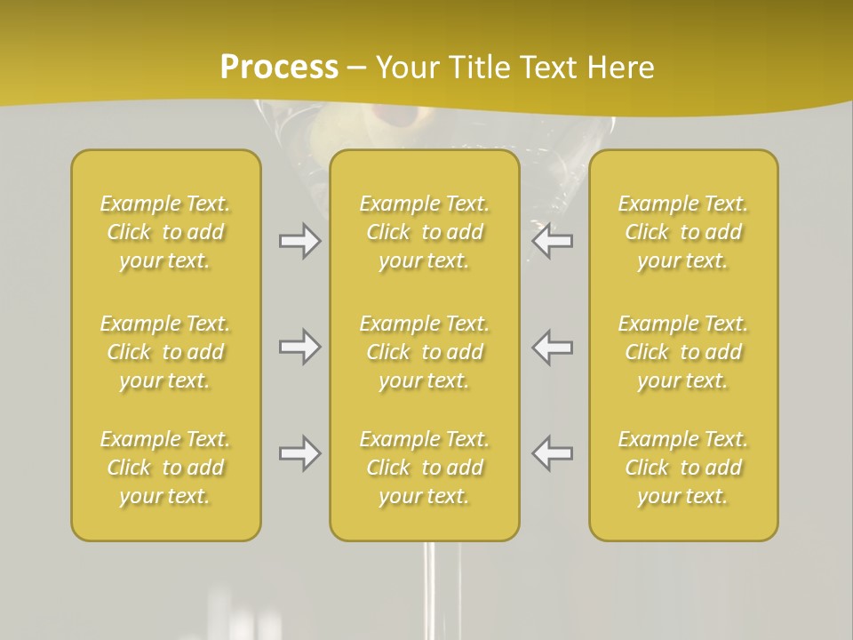Martini Drop Liquor PowerPoint Template