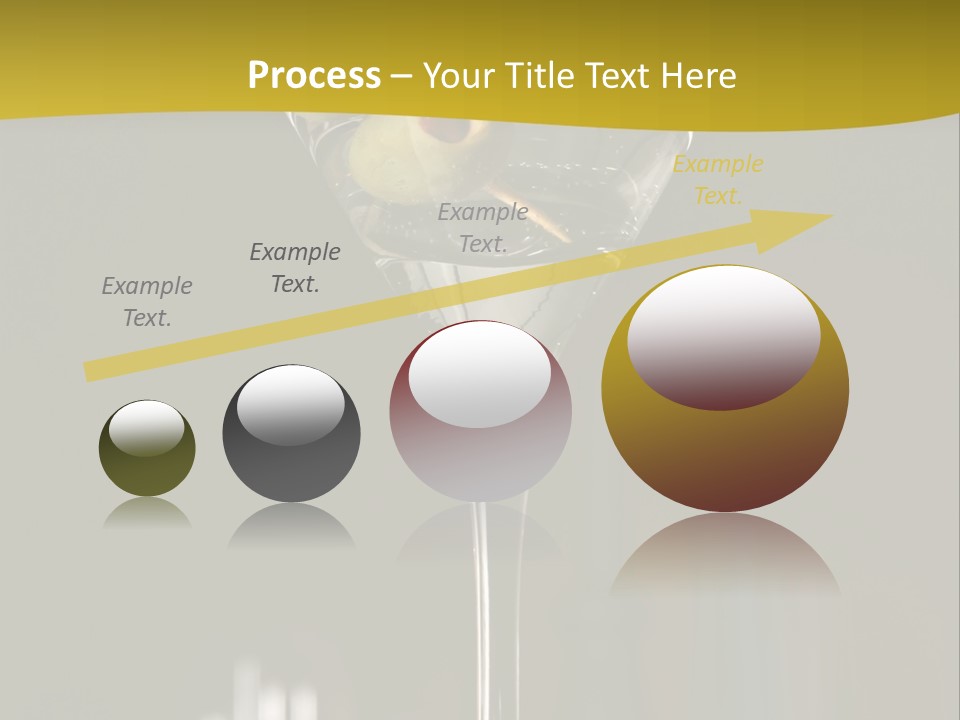 Martini Drop Liquor PowerPoint Template