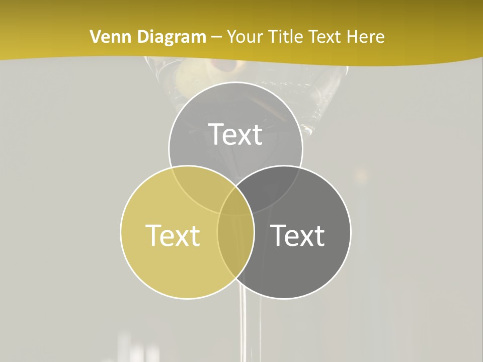Martini Drop Liquor PowerPoint Template