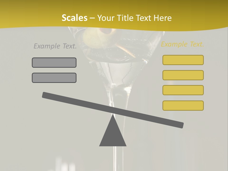 Martini Drop Liquor PowerPoint Template