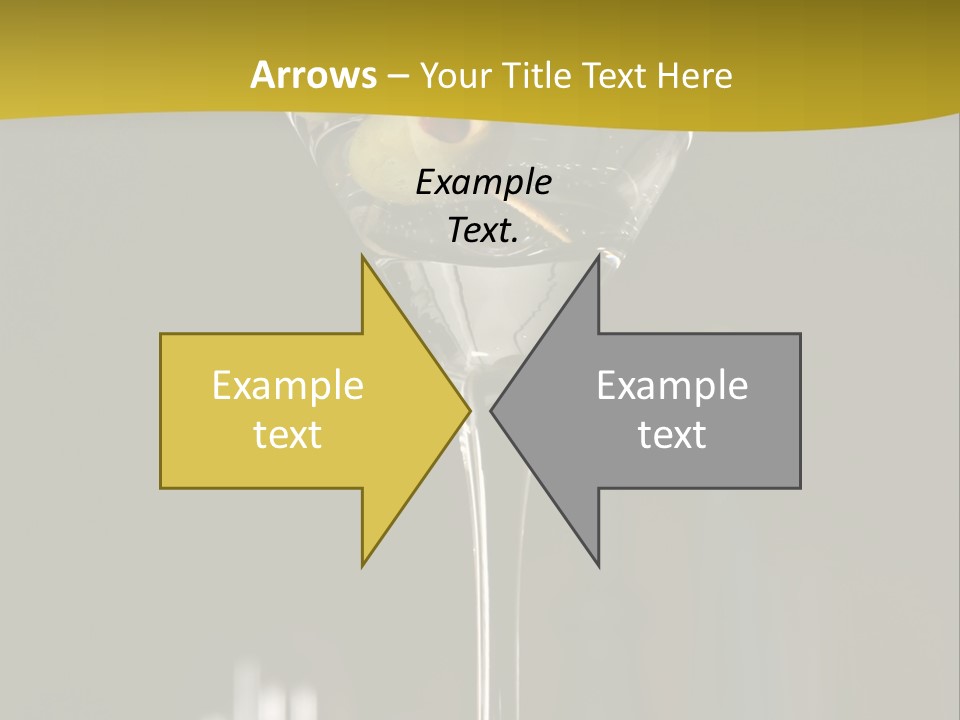 Martini Drop Liquor PowerPoint Template