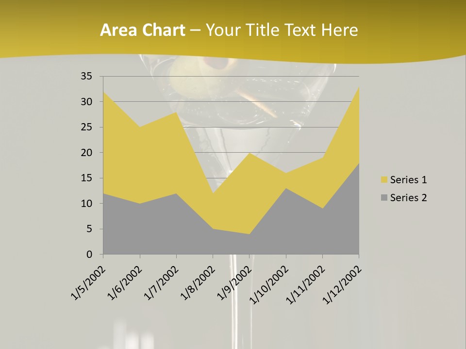 Martini Drop Liquor PowerPoint Template