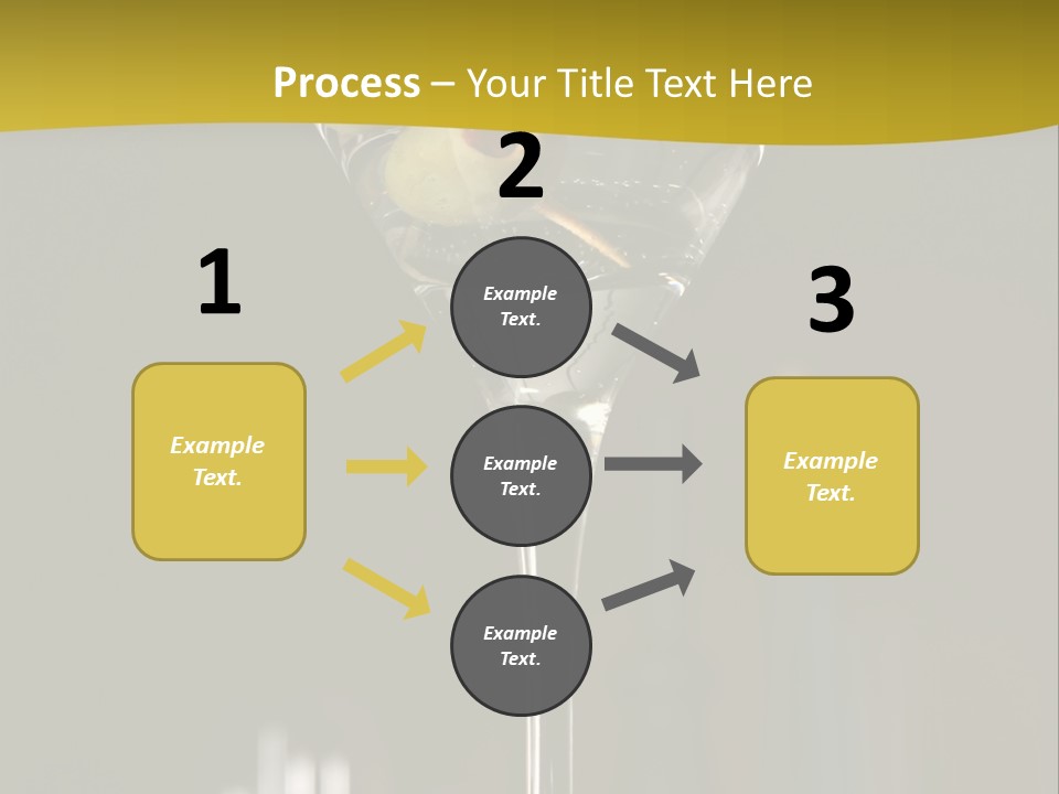 Martini Drop Liquor PowerPoint Template
