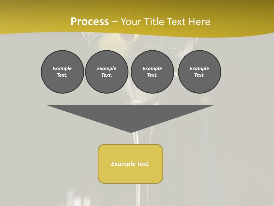 Martini Drop Liquor PowerPoint Template