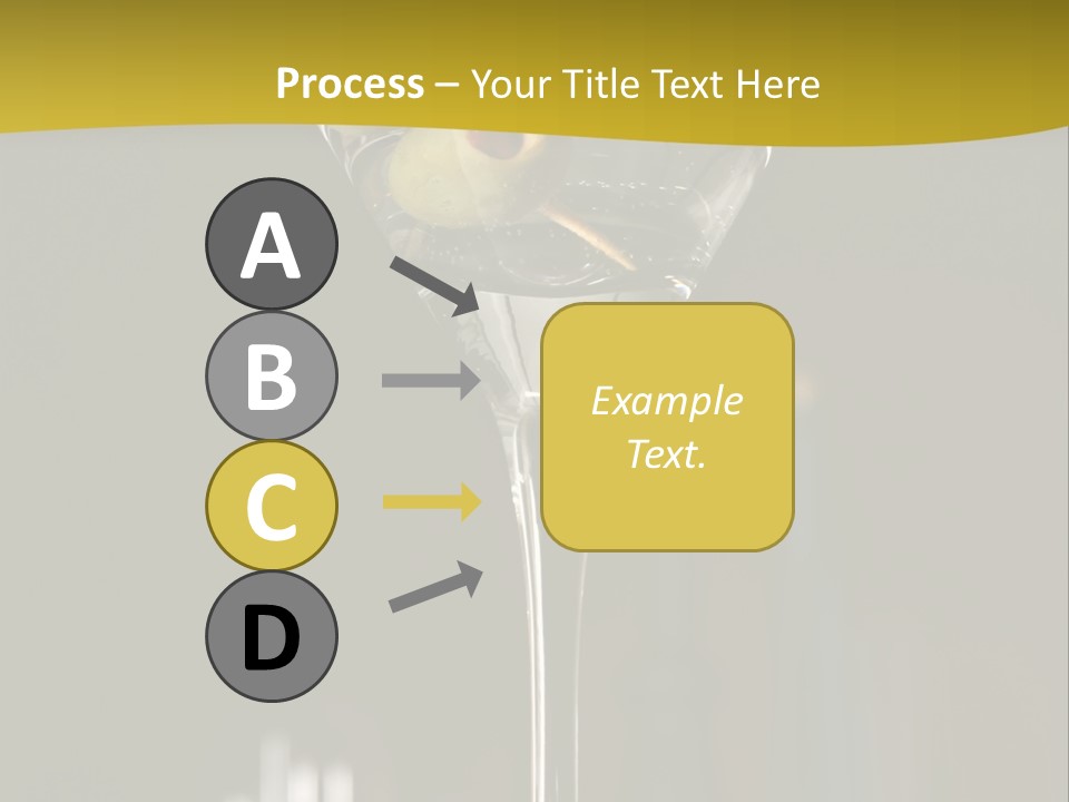 Martini Drop Liquor PowerPoint Template