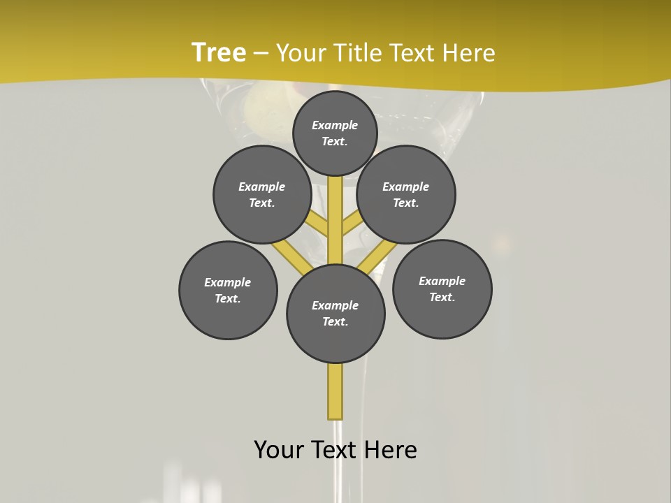 Martini Drop Liquor PowerPoint Template