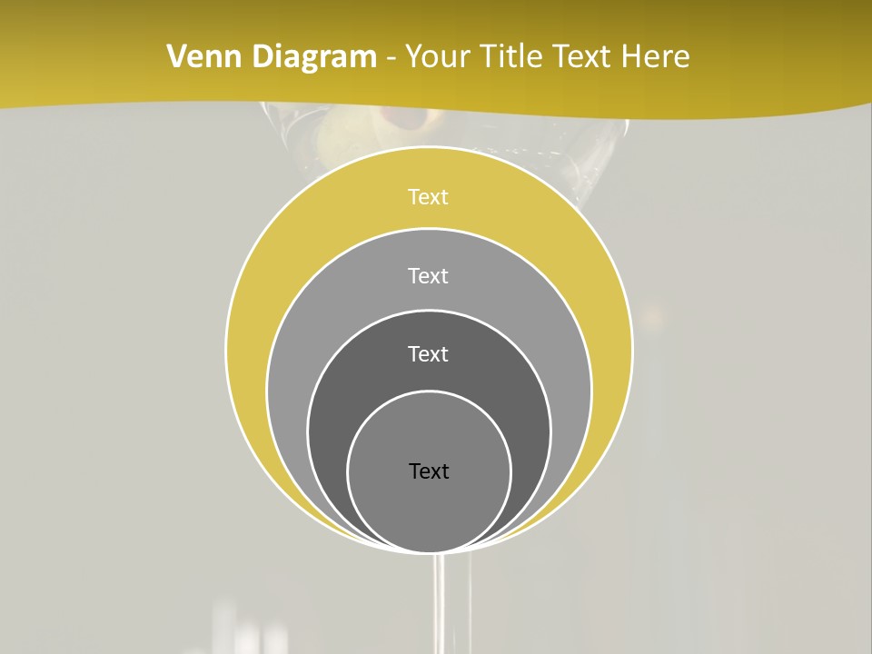 Martini Drop Liquor PowerPoint Template