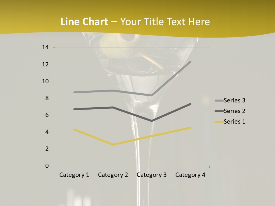 Martini Drop Liquor PowerPoint Template