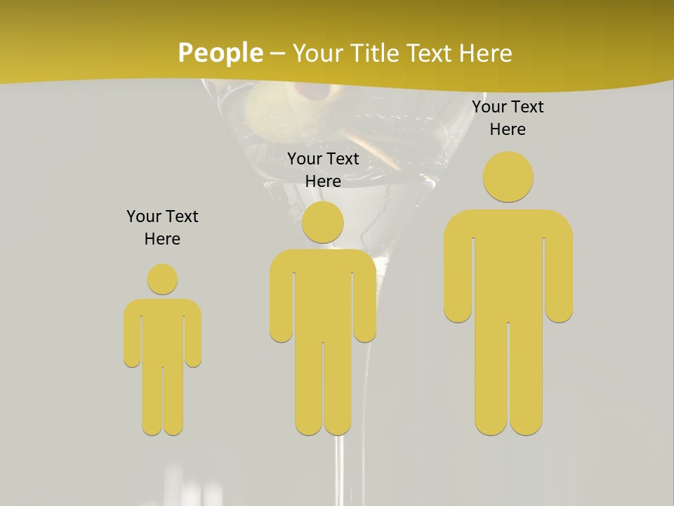 Martini Drop Liquor PowerPoint Template