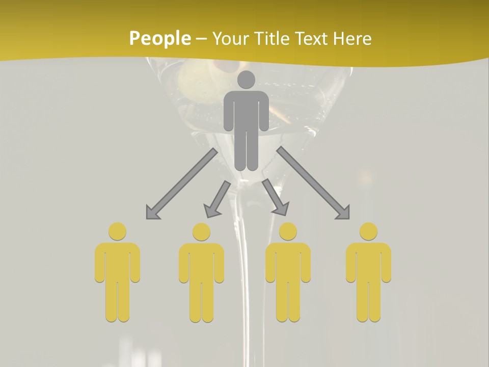 Martini Drop Liquor PowerPoint Template