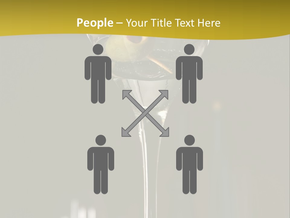 Martini Drop Liquor PowerPoint Template