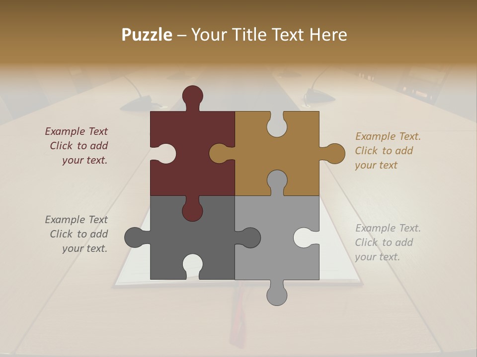 Book Leather Open PowerPoint Template